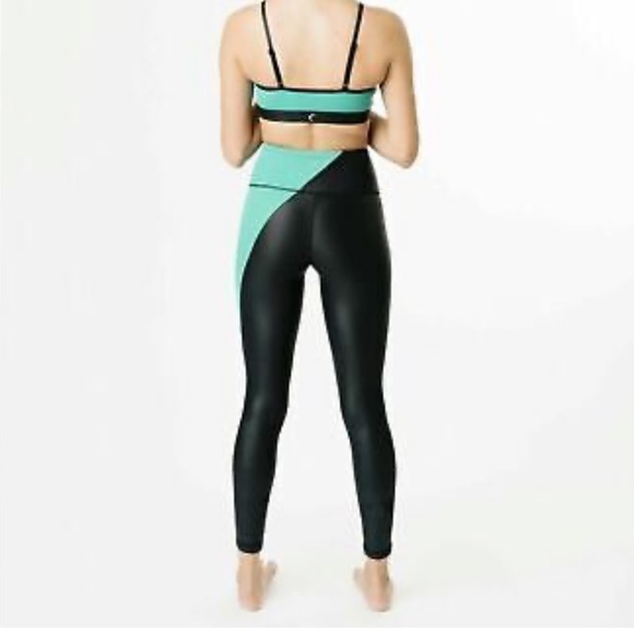 Zyia Jade River Stone Metallic Light N Tight Hi Rise Sz 8 - 10 Leggi… - Picture 2 of 9